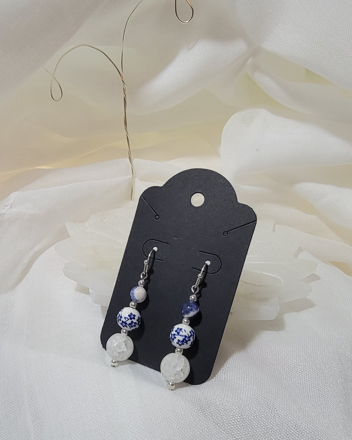 Blue Drop Earrings