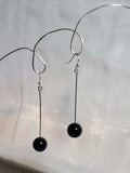 Black Drop Earring