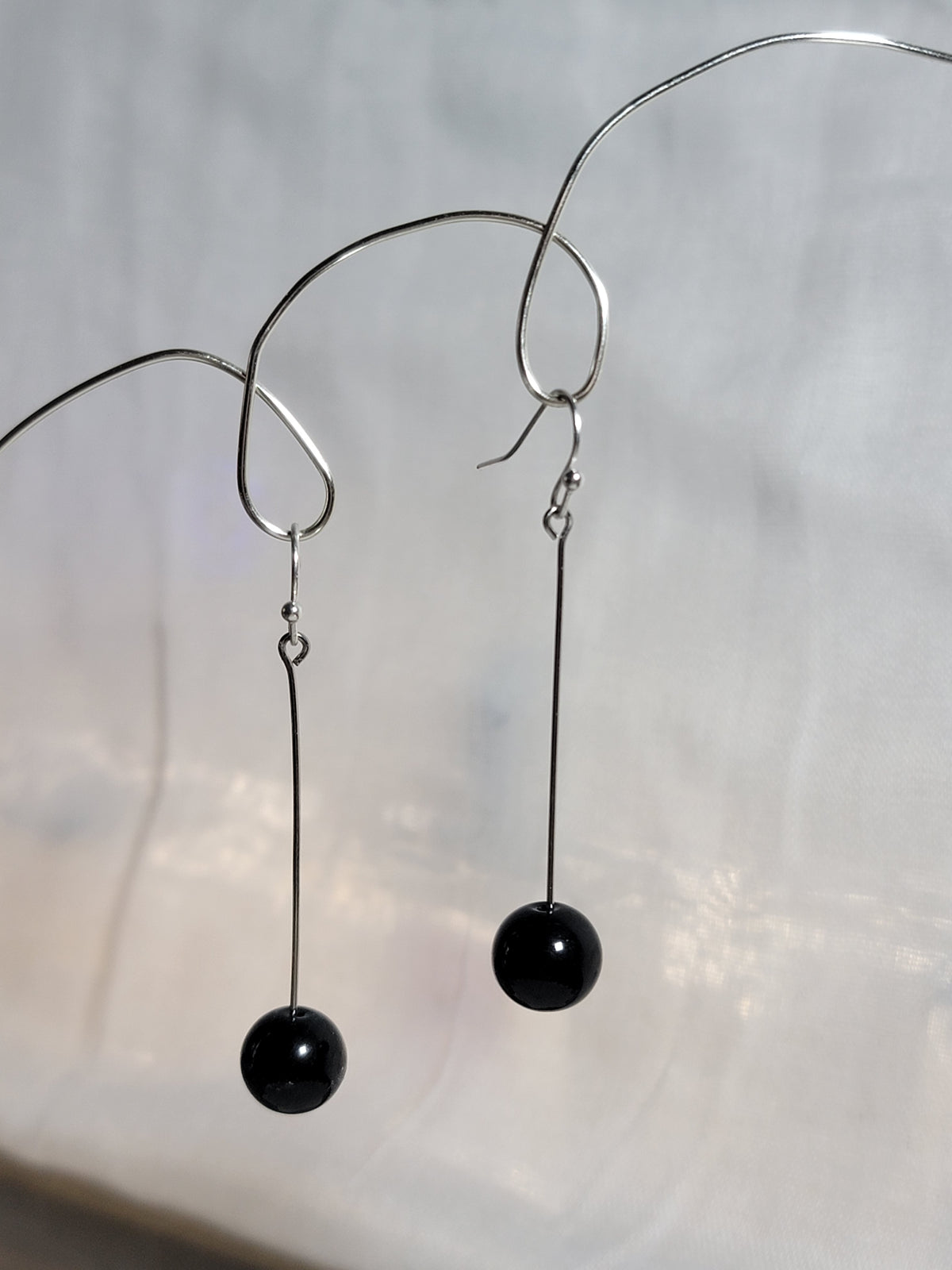 Black Drop Earring