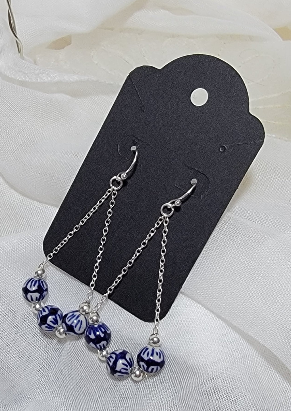 Blue Orchid Earrings