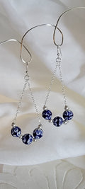 Blue Orchid Earrings
