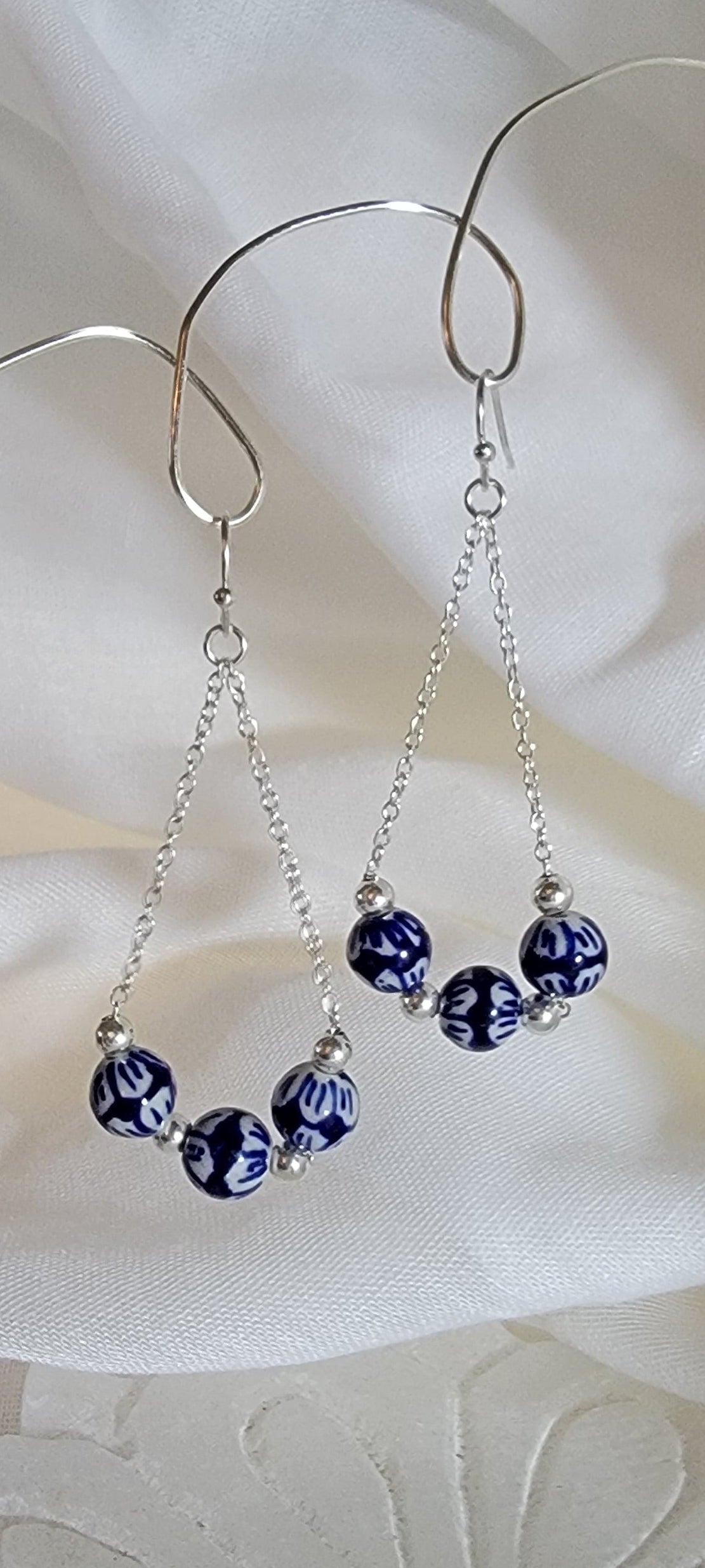 Blue Orchid Earrings